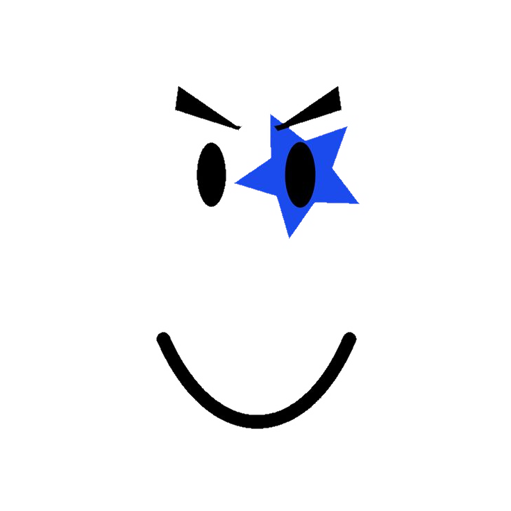 Blue Rock Star Smile